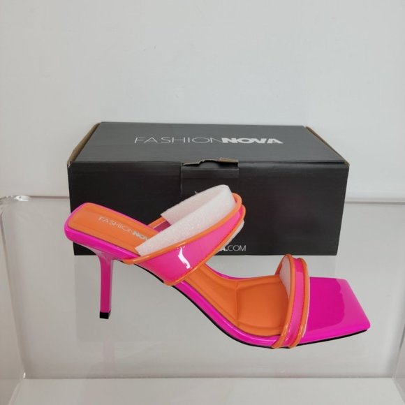 Fashion Nova Neon Heels - Picture 2 of 8